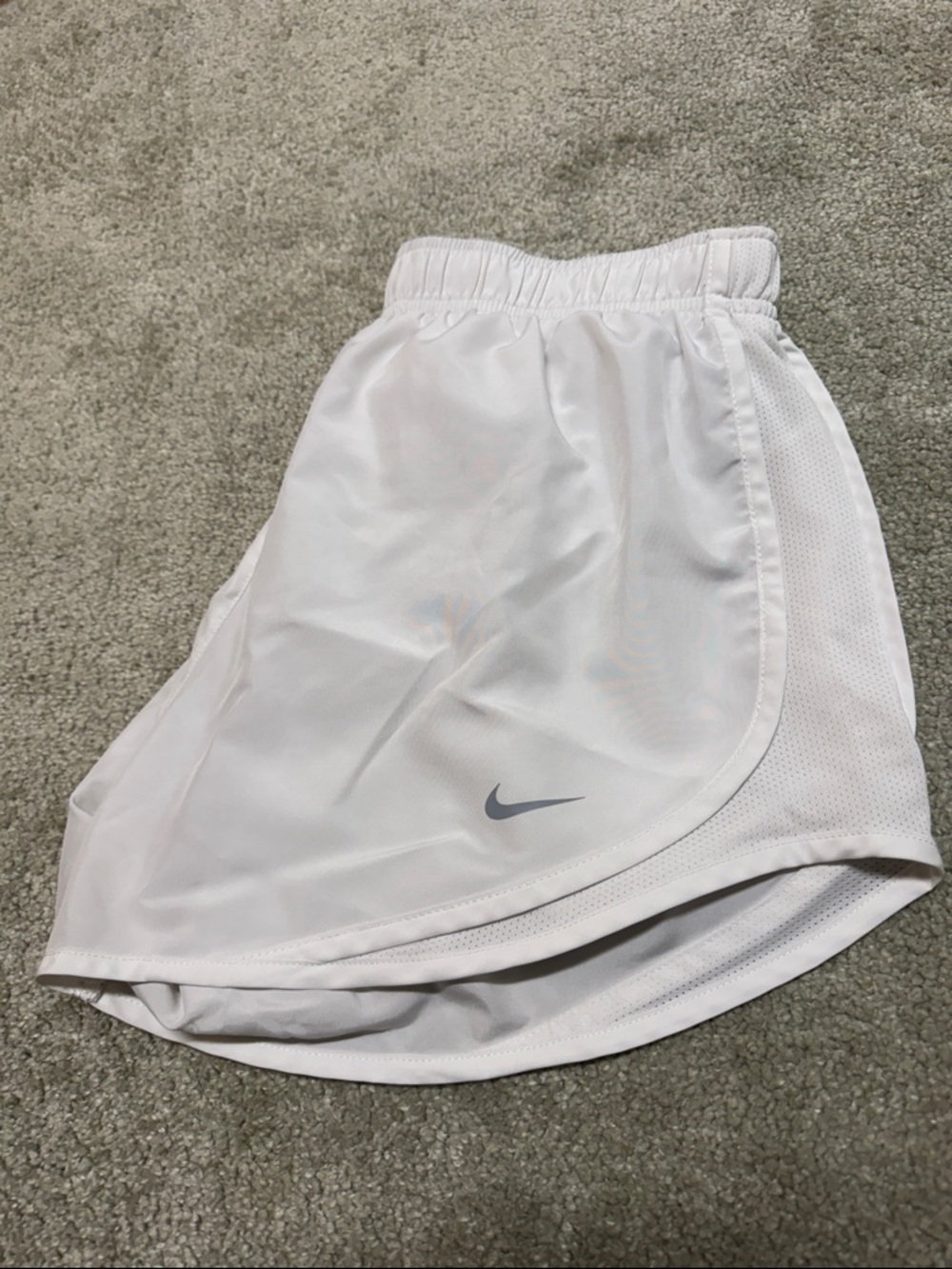 Nike White DRI-FIT shorts